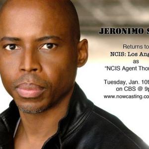 NCIS Los Angeles Promo Card for my second appearance on the show as AGENT THOMPSON