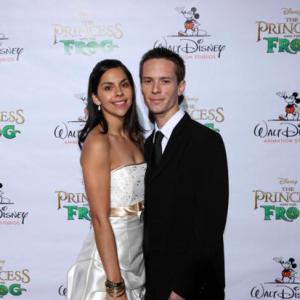 Princess and the Frog Premier, with wife Marisela Sellers