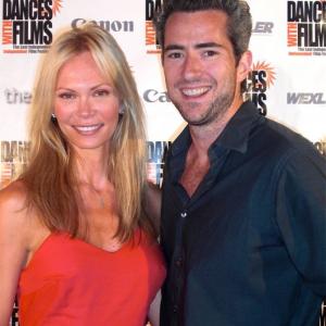 Adriano Aragon and Maria Tornberg at premiere of The empty Space in Between.