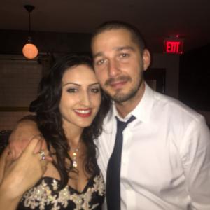 Reem Kadem and Shia LaBeouf at after party for Man Down 2015
