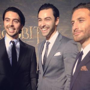 Ryan Gage Aidan Turner and Dean OGormanThe Hobbit Desolation of Smaug premiere at the Dolby Theatre Dec 2nd 2013