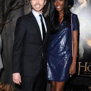 Ryan Gage and Bridgette Amofah at The Hobbit Desolation of Smaug Premiere  The Dolby Theatre December 2nd 2013