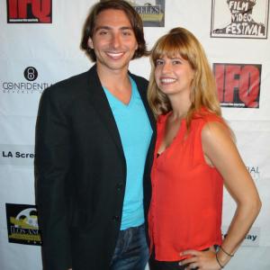 Gerard Bianco Jr and Nikki Gold attend IFQ festival in Hollywood promoting their series Method or Madness