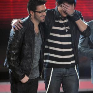 Still of Adam Lambert and Danny Gokey in American Idol The Search for a Superstar 2002