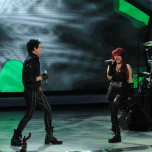 Still of Adam Lambert and Allison Iraheta in American Idol The Search for a Superstar 2002