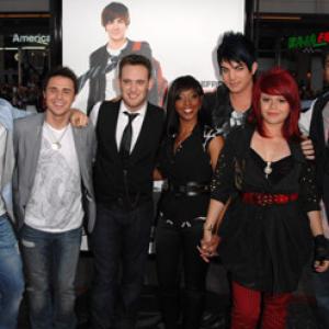 Adam Lambert, Matt Giraud, Lil Rounds, Kris Allen, Anoop Desai, Allison Iraheta and Danny Gokey at event of Vel septyniolikos (2009)