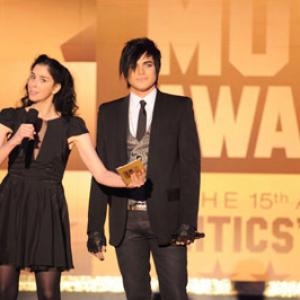 Sarah Silverman and Adam Lambert at event of 15th Annual Critics' Choice Movie Awards (2010)