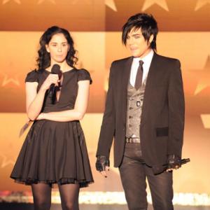 Sarah Silverman and Adam Lambert at event of 15th Annual Critics' Choice Movie Awards (2010)