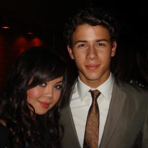 Anna Maria Perez de Tagle and Nick Jonas  Camp Rock 2 premiere after party New York 2010