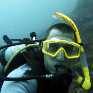 Thailand  Scuba Diving Selfportrait