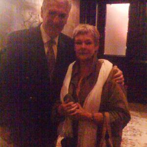 With Dame Judi Dench. London 2015
