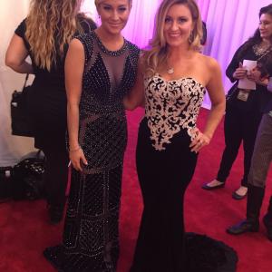 Kelly Pickler and Kelly Sutton hosting CMA Awards Red Carpet 2014