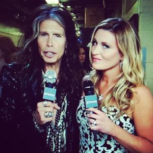 Steven Tyler talks Country backstage at CMA Awards