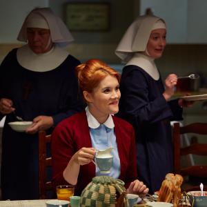 Still of Pam Ferris Emerald Fennell and Victoria Yeates in Call the Midwife 2012