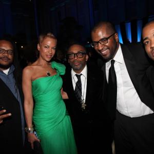LR Chris Robinson Tonya Lewis Lee Spike Lee Malcolm Lee and Kirk Fraser attend the after party for BET Honors 2012 at the Smithsonian American Art Museum  National Portrait Gallery on January 14 2012 in Washington DC