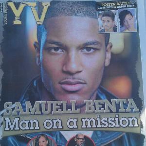 A front page spread inYOUNG VOICES MAGAZINE  Man on a mission!