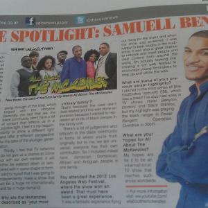 Samuell Benta in the spotlight!
