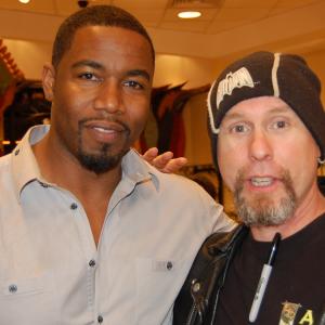 David Fultz and Michael Jai White in Atlantic City NJ for thier 2011 Action Martial Arts Magazine Hall of Honors induction