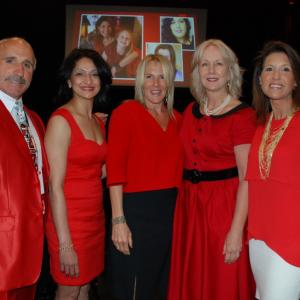 Daryl Evans, Hemali Dave, Dr. Kathy Magliato, Tammy Rocker, Sheila Wenzel at the 2015 Go Red for Women Luncheon in Los Angeles, CA