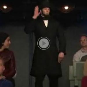 ABE LINCOLN STAIRFALL ON THE LATE SHOW WITH JIMMY FALLON