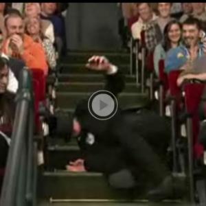 Abe Lincoln Stairfall for The Late Show with Jimmy Fallon