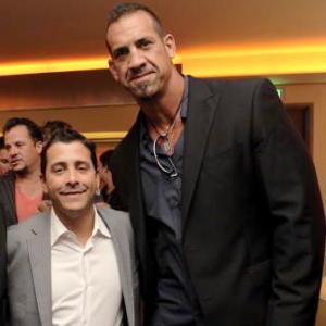 Matthew Willig and Weinstein CEO David Glasser attend the Pat Tillman movie premiere