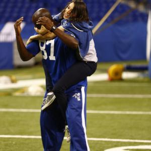 Still of Aubrey Plaza and Reggie Wayne in Parks and Recreation 2009