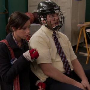 Still of Chris Pratt and Aubrey Plaza in Parks and Recreation 2009