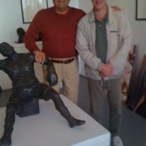 Paul Sorvino and I in his art gallery in West LA on February 25 2011