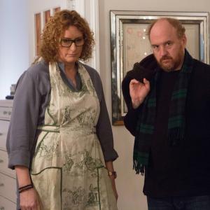 Still of Louis CK and Judy Gold in Louie 2010