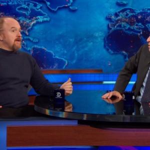Still of Louis CK and Jon Stewart in The Daily Show 1996