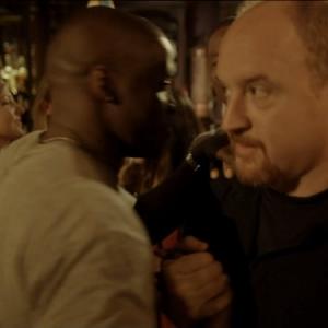 Still of Louis CK and Godfrey in Louie 2010