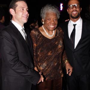 Derek Anderson Maya Angelou and Common at the Edmont Society Affair benefit