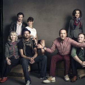 Photo shoot for NOW: In the Wings On a World Stage w/ Gemma Jones, Nathan Darrow, Annabel Scholey, Jeremy Whelehan, Haydn Gwynne, Kevin Spacey, and Jeremy Bobb.