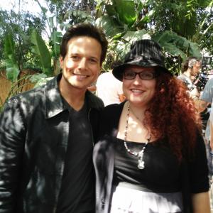 Scott Wolf  Megan Frances on the set of Such Good People