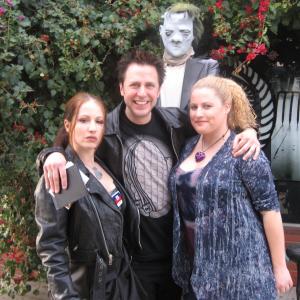 Tara Cardinal, James Gunn, and Megan Frances at the Women in Horror Blood Drive to Benefit Haiti, 2-28-10