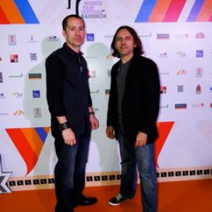 Edmilson Filho and Director Halder Gomes at 10th World Film Festival of Bangkok.