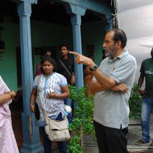 Madhu Mahankali, on location filming the feature film PARAMPARA