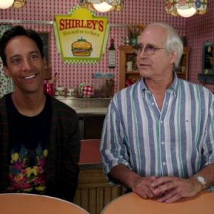 Still of Chevy Chase and Danny Pudi in Community (2009)