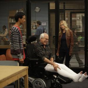 Still of Chevy Chase Yvette Nicole Brown Gillian Jacobs and Danny Pudi in Community 2009