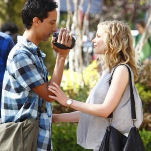 Still of Gillian Jacobs and Danny Pudi in Community (2009)