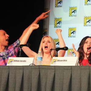 Alison Brie Gillian Jacobs and Danny Pudi at event of Community 2009