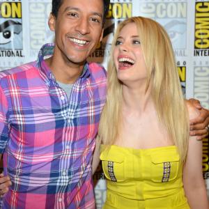 Gillian Jacobs and Danny Pudi at event of Community 2009