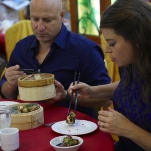 Still of Gail Simmons and Tom Colicchio in Top Chef 2006