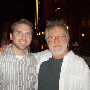 With Director Tobe Hooper at the wrap party for Djinn(2011).