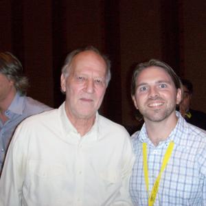 With director Werner Herzog at the Dubai International Film Festival2012