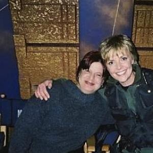 Lisa & Actress Amanda Tapping on Set of Stargate SG-1