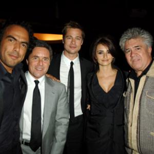 Brad Pitt, Pedro Almodóvar, Penélope Cruz and Alejandro González Iñárritu