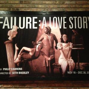 Mildred Marie Langford Emjoy Gavino and Baize Buzan in poster for FAILURE A LOVE STORY Victory Gardens Theatre