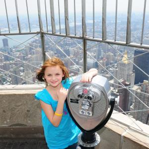 Joey King visits the Empire State Building while promoting 